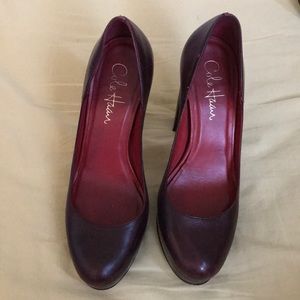 Cole Haan Burgundy Dyed Heels